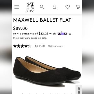 Naturalizer Ballet Flat Sz 7.5